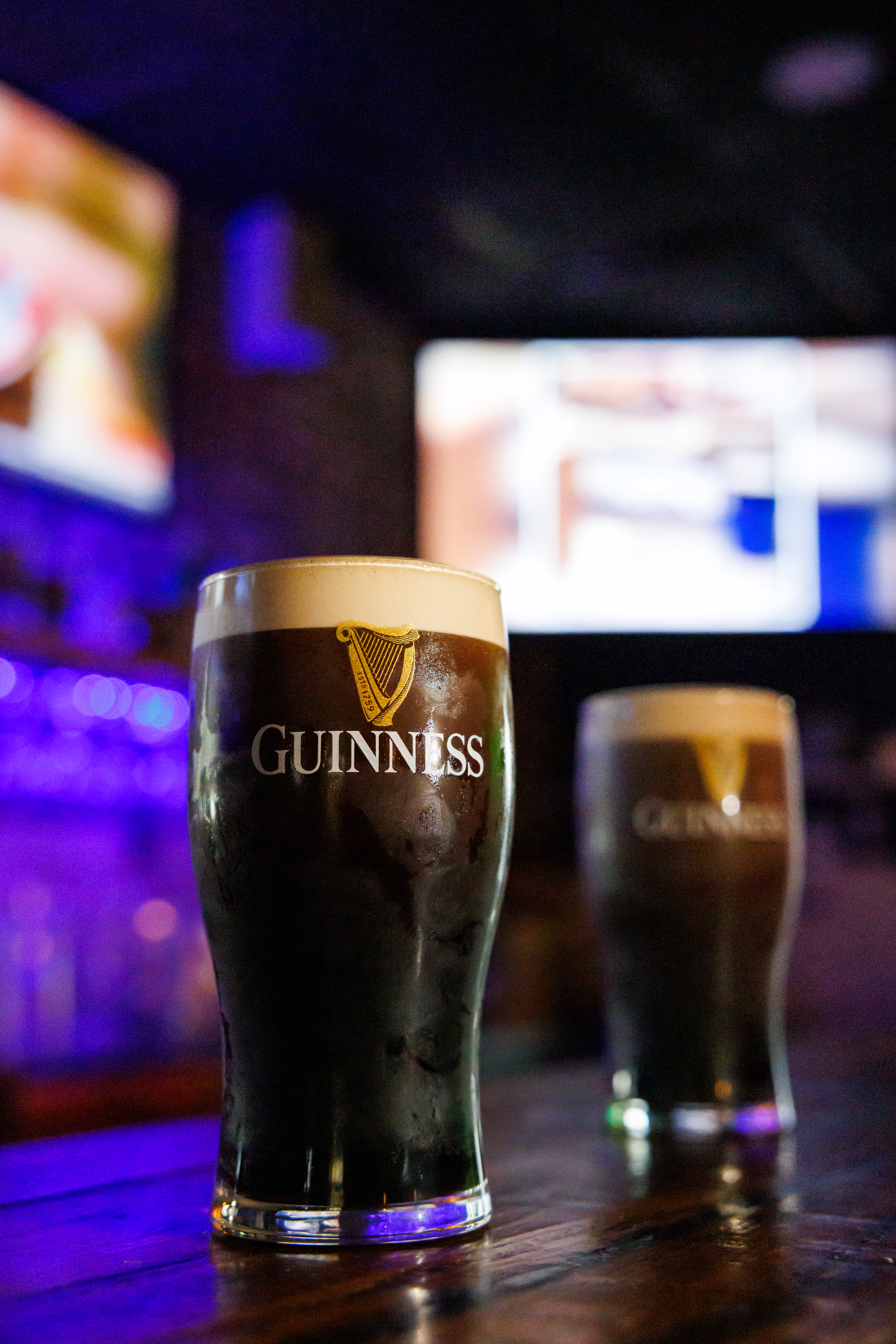 Guinness pints at The Locals Pub in Jupiter FL